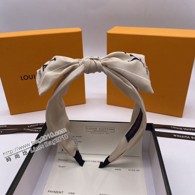 Louis Vuitton新款飾品 路易威登秋冬名媛發箍 LV蝴蝶結發網發箍頭飾  zglv1894